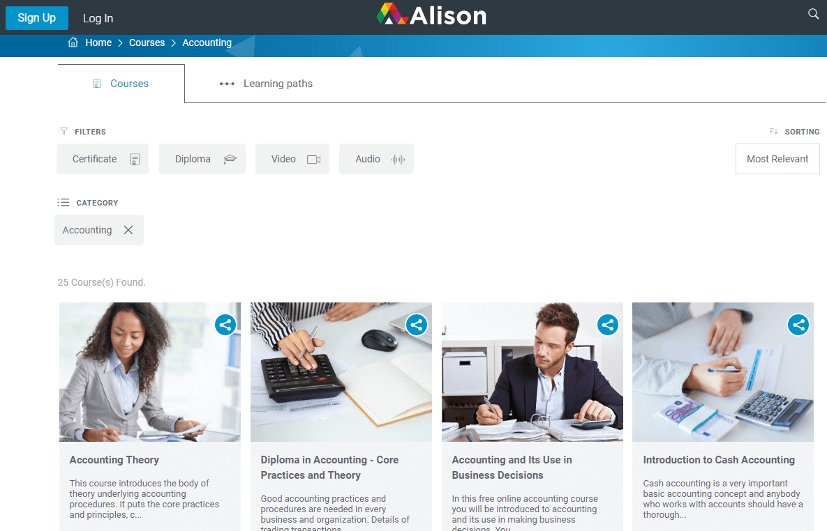 Alison's Free Courses