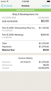Invoicing through the GoDaddy Bookkeeping mobile app