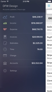 Features available in the GoDaddy Bookkeeping mobile apps