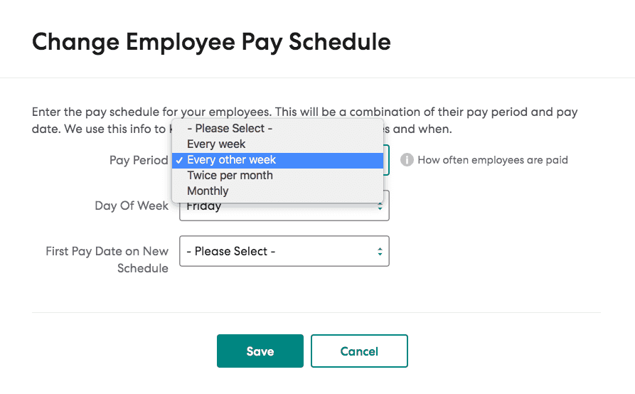 Gusto Pay Schedule