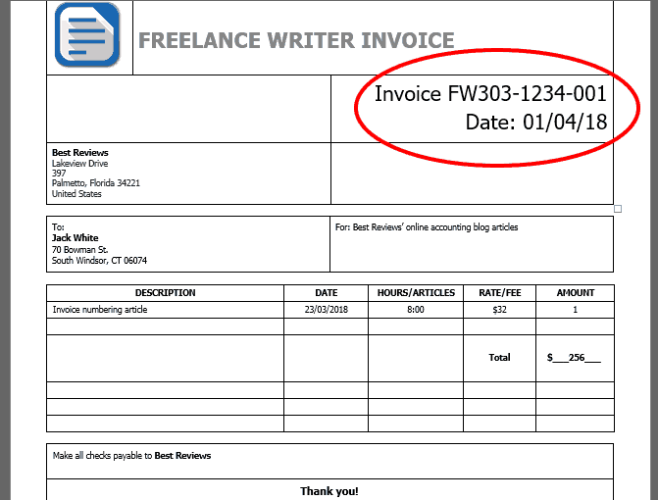Project-Based Invoice Numbering