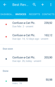 Invoicing in Xero Touch