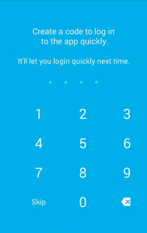 Quick access in Xero Touch